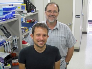 University of Utah anthropologists Justin Tackney and Dennis O'Rourke.
