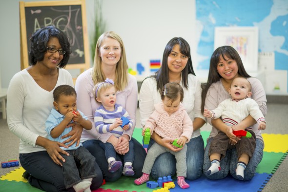 A group of women and their babies.