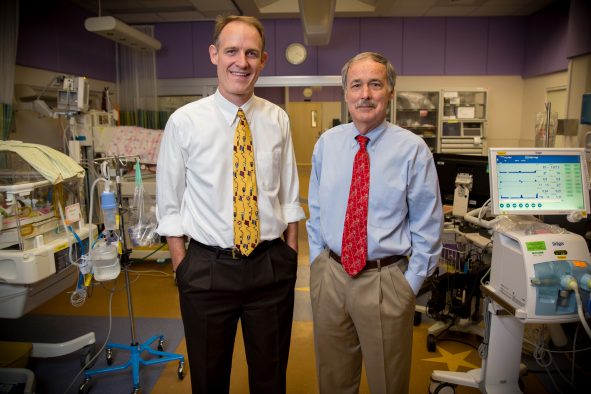 Christian Con Yost, M.D., associate professor of pediatrics and Guy Zimmerman, M.D., professor of internal medicine both at the University of Utah School of Medicine.